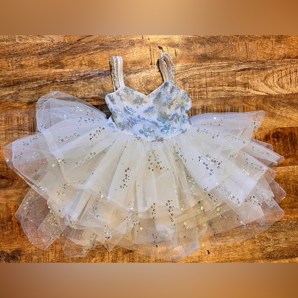 Revolution Custom Twinkle Little Star Sequined Dance Leotard Dress Size Small
